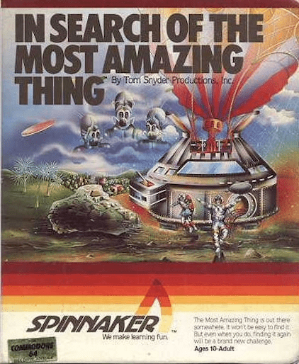 In Search of the Most Amazing Thing box art for Commodore 64